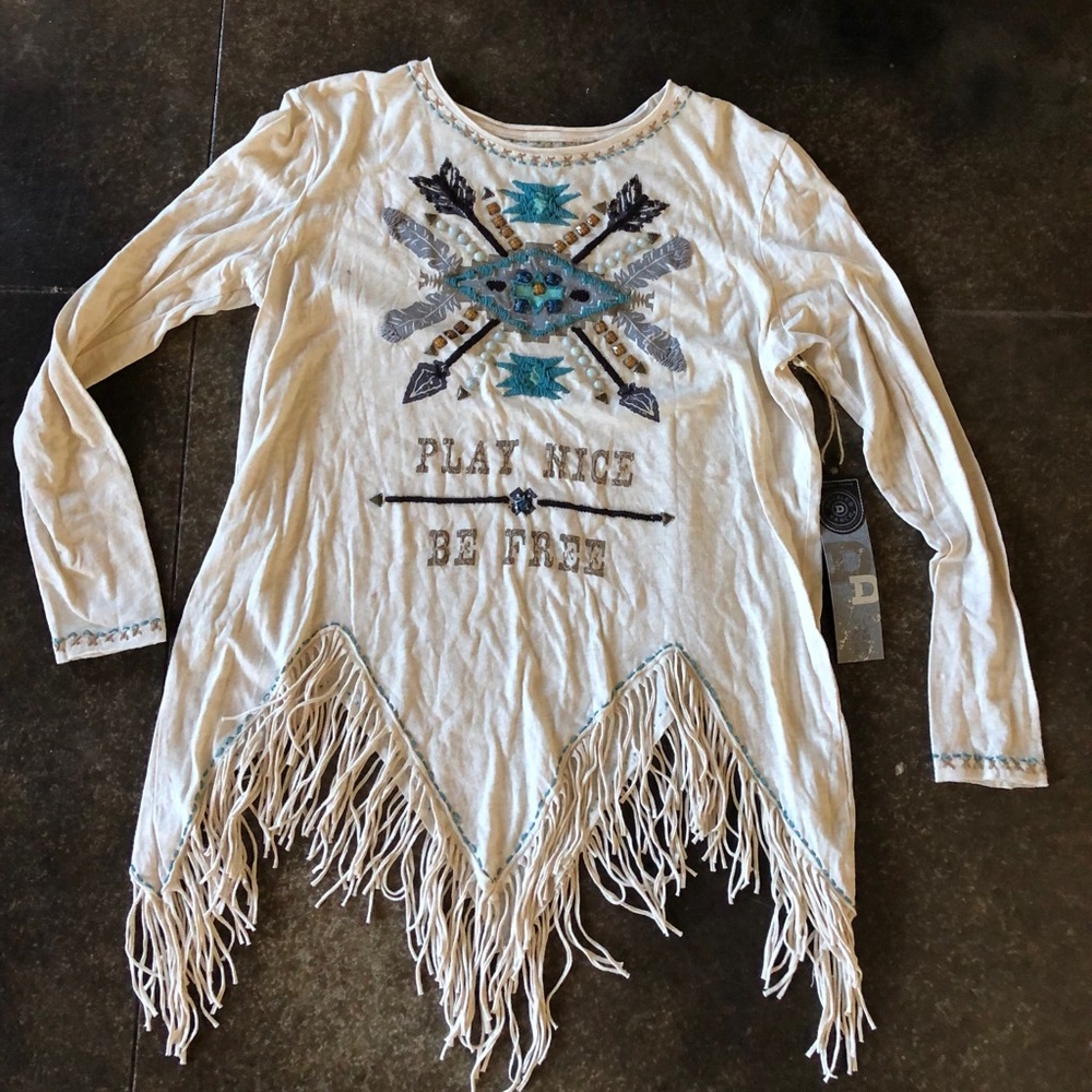 Double D Ranch fringe tunic